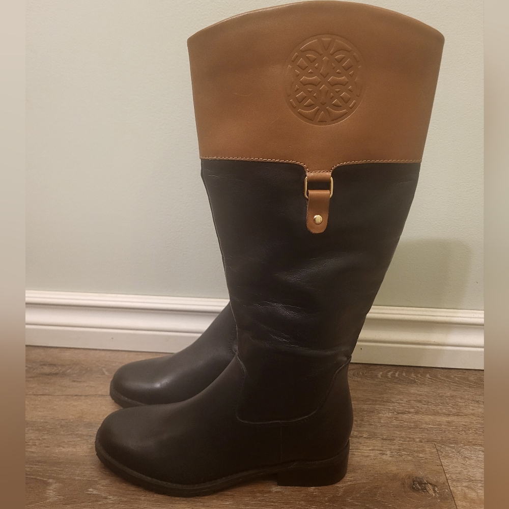 I Love Comfort Riding Boots Size 7 Black & Brown